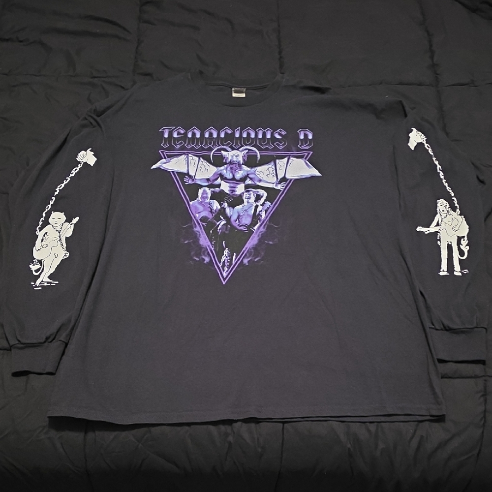 Gildan Black and Purple Graphic Tee